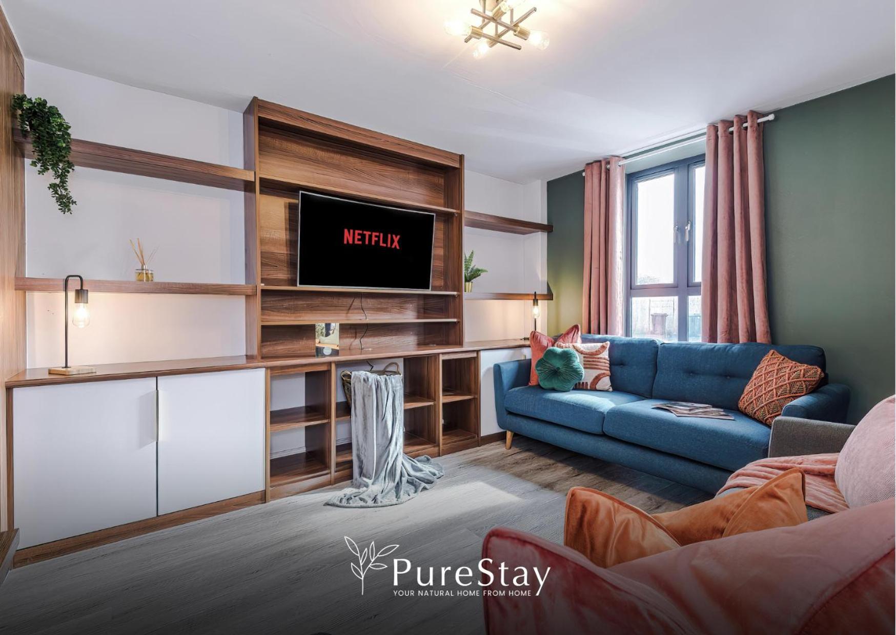 Stunning Five Bedroom House With Free Parking By Purestay Short Lets & Serviced Дом отдыха